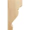 Ekena Millwork 1 3/4"W x 3 1/2"D x 7"H Small Dearborn Wood Corbel, Red Oak CORW02X07X04DRRO - alternate 2